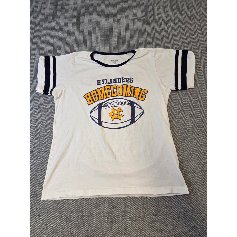 Augusta Sportswear Hylanders Homecoming Football Ringer T-Shirt Women's White XL